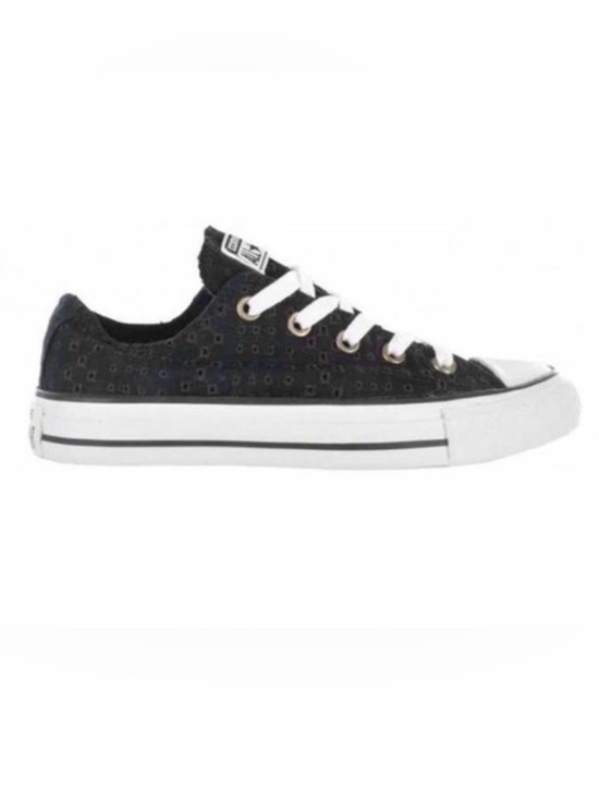Converse Shoes - NWOT Eyelet Unique Black Super Cute Chuck Taylor Ox Converse